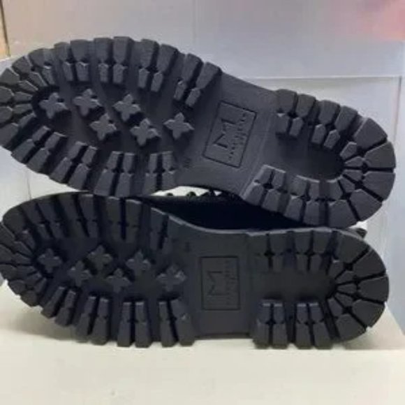 BNIB Marc Fisher Pierson Hiking/Moto Platform Warm Faux fur Boot Black - Picture 6 of 7